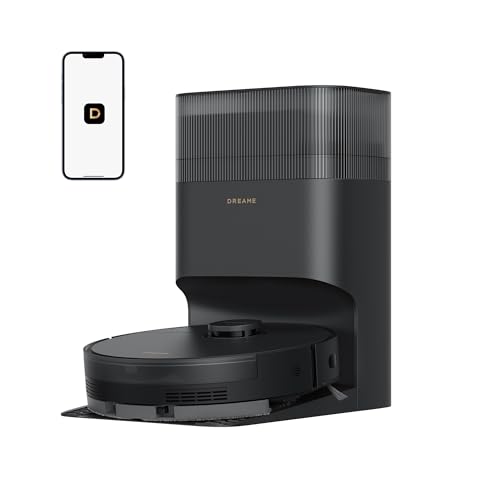 dreame D20 Plus Robot Vacuum and Mop, Detangling DuoBrush for Pet Hair | 13,000Pa Suction, Self-Emptying with 5L Dust Ba