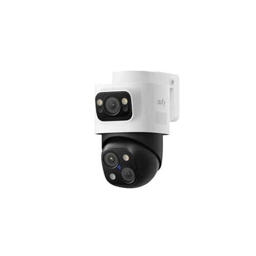 eufy Security PoE Bullet-PTZ Cam S4, 4K UHD, Add-On Cam | Requires eufy NVR, Triple Lens, 360° Coverage, 8X Hybrid Zoom,